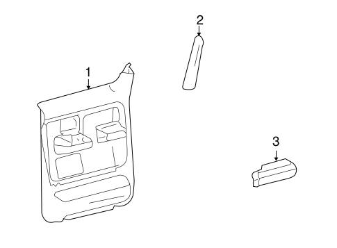 Mark LT INTERIOR TRIM - REAR DOOR