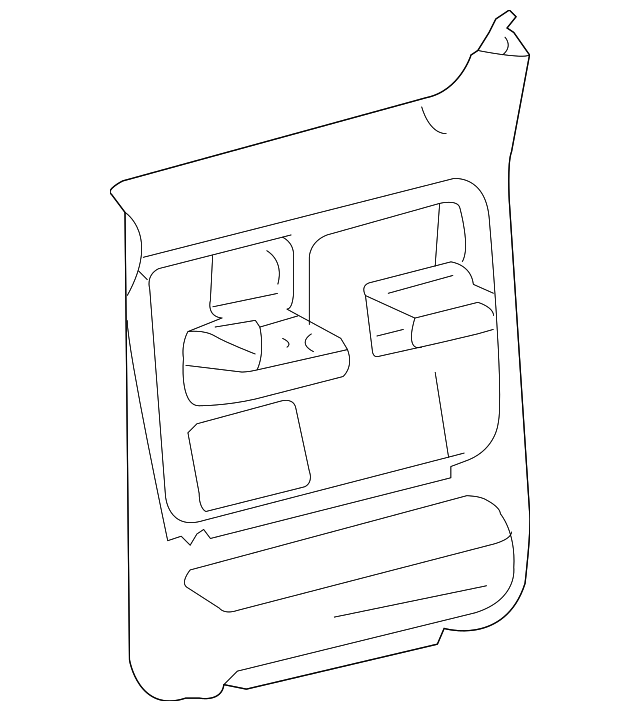 6L3Z1627407EAA Деталь DOOR TRIM PANEL, LEFT