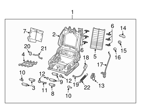 9-3 FRONT SEAT COMPONENTS 4