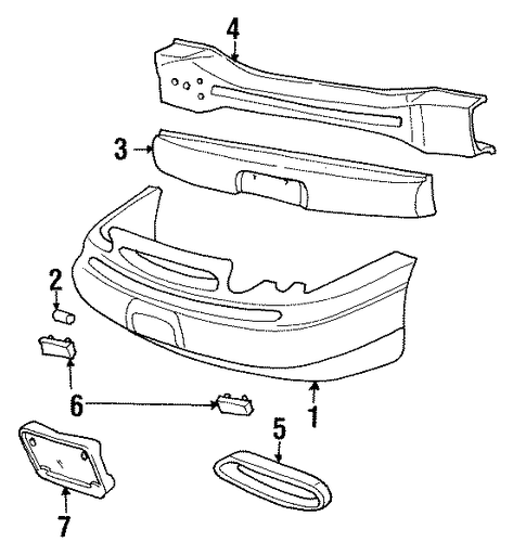 Windstar BUMPER & COMPONENTS - FRONT