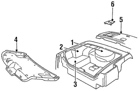 Town Car INTERIOR TRIM - REAR BODY