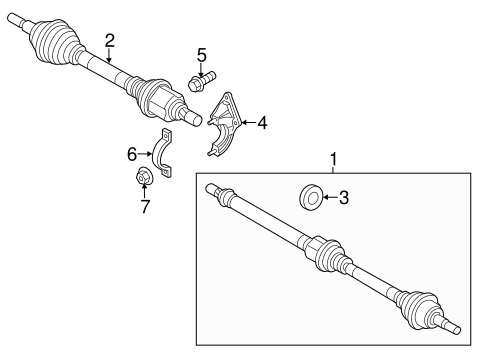 Front Suspension/Drive Axles for 2012 Ford Focus #1