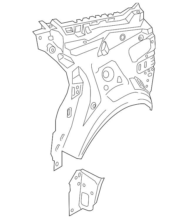 DP5Z-5827791-A Деталь INNER PANEL, LEFT