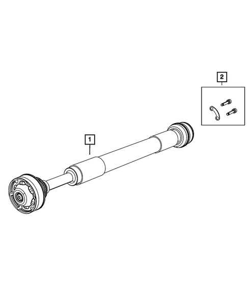 Drive Shaft for 2021 Jeep Grand Cherokee L #0