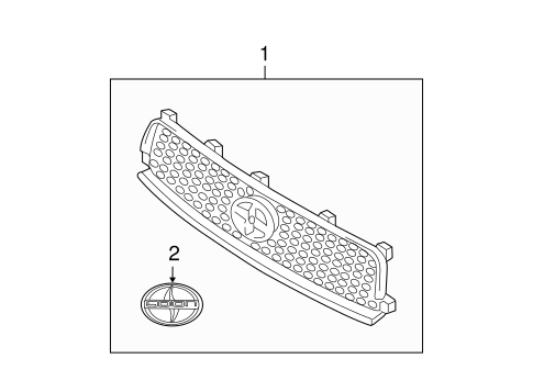 BODY/GRILLE & COMPONENTS for 2005 Scion tC #1