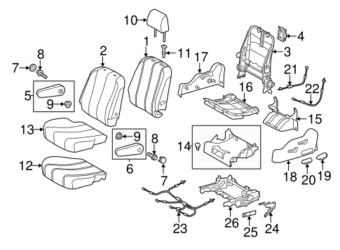BODY/SECOND ROW SEATS for 2016 Toyota Sienna #2