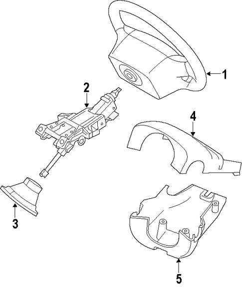 S60 STEERING COLUMN
