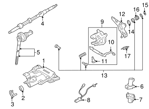STEERING/STEERING COLUMN ASSEMBLY for 2005 Toyota Sequoia #1