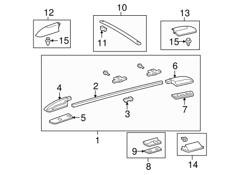 BODY/LUGGAGE CARRIER for 2009 Toyota Sequoia #2