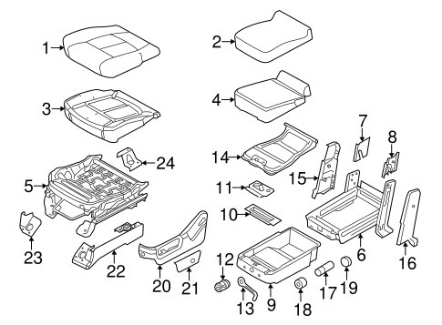 Body/Front Seat Components for 2016 Ford F-350 Super Duty #4