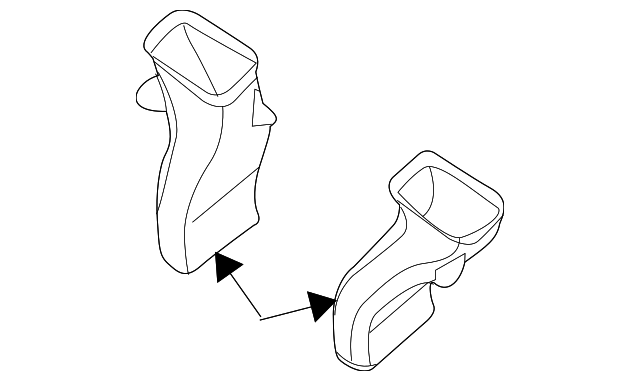LR011976 Деталь OUTLET DUCT, LEFT
