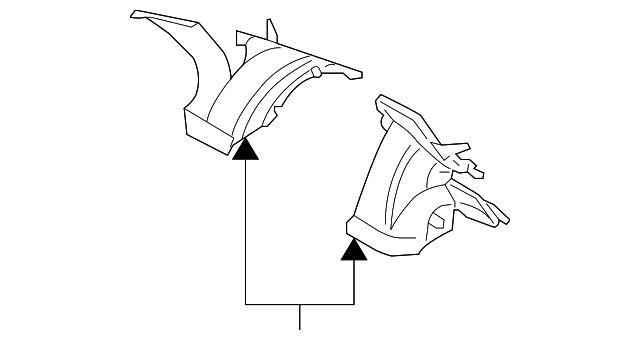 JKE000020 Деталь DEFROSTER DUCT, RIGHT