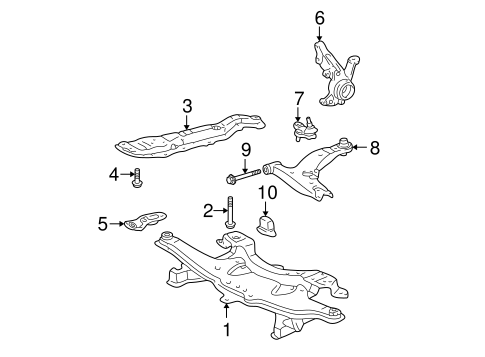 FRONT SUSPENSION/SUSPENSION COMPONENTS for 2004 Toyota Corolla #1