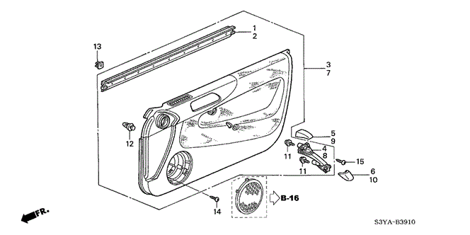 INTERIOR / BUMPER/FRONT DOOR LINING for 2005 Honda INSIGHT #1