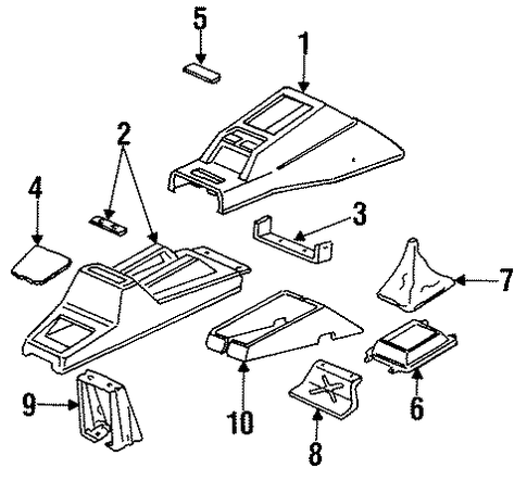 OEM Honda 77704-SD9-950ZG - Lid OEM Honda 77704-SD9-950ZG - Lid