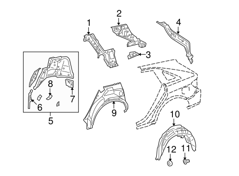 BODY/INNER STRUCTURE for 2015 Toyota Venza #1