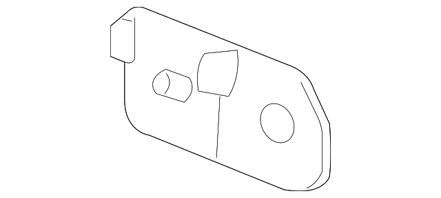 XR852770 Деталь BUMPER COVER SPACER, LEFT