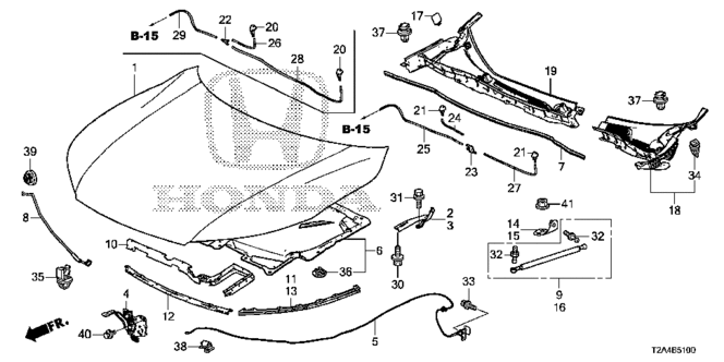 BODY / AIR CONDITIONING/ENGINE HOOD for 2013 Honda ACCORD SEDAN #1