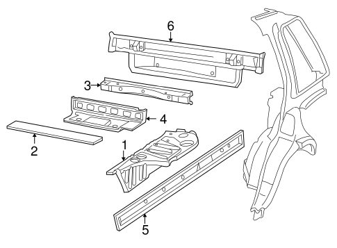 Range Rover REAR FLOOR & RAILS
