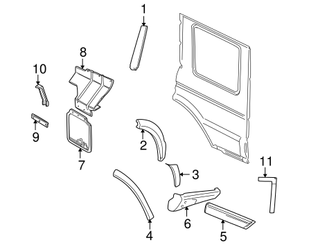 Discovery EXTERIOR TRIM - QUARTER PANEL