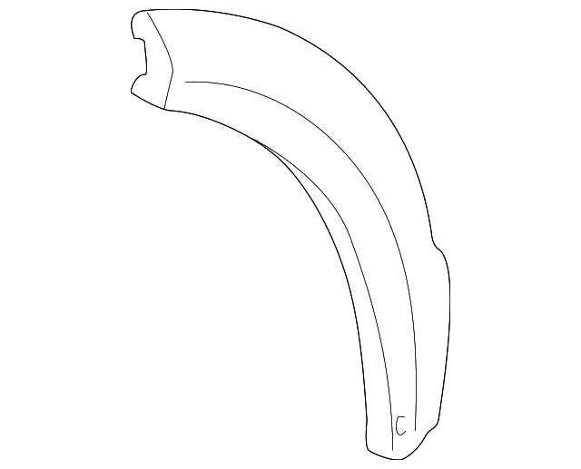 DFK500200PMA Деталь WHEEL FLARE, RIGHT