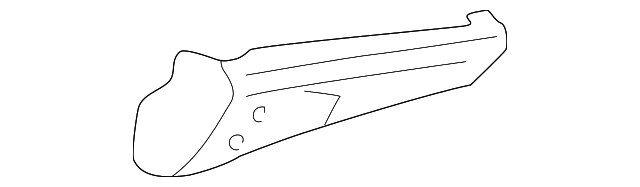 DDE101720 Деталь LOWER MOLDING, RIGHT