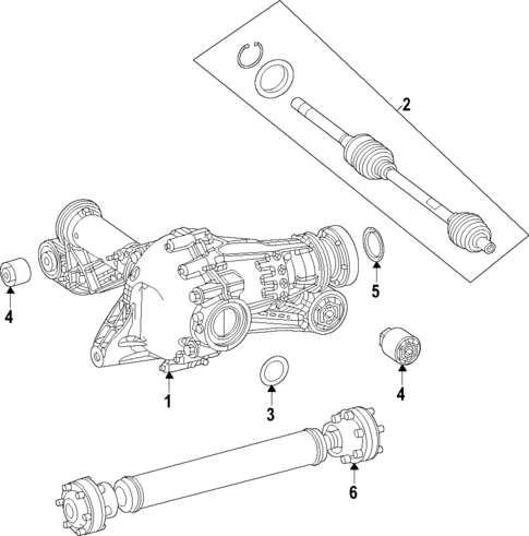 Propeller Shaft for 2020 Mercedes-Benz GLE 350 #0