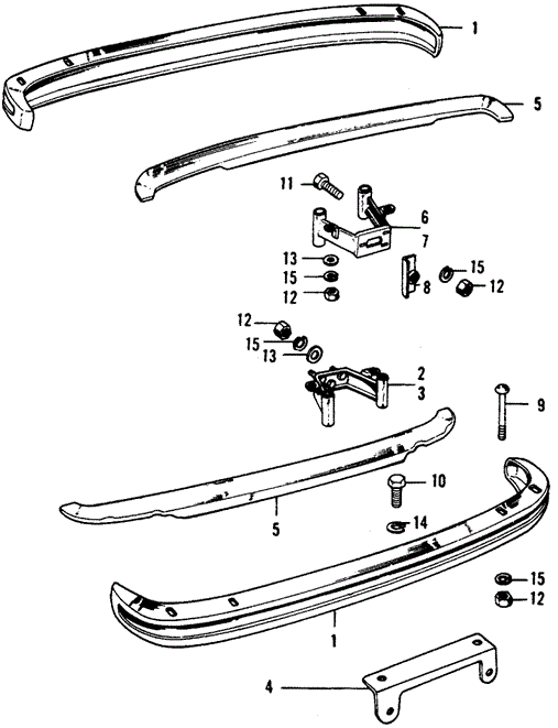 BODY / AIR CONDITIONING/BUMPER ('73) for 1973 Honda CIVIC 1200 COUPE #1
