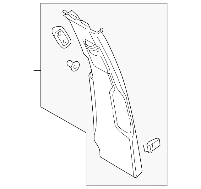 958-555-239-08-CH6 Деталь CENTER PLR TRIM, LEFT