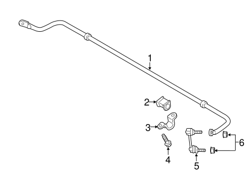 MKZ STABILIZER BAR & COMPONENTS 2
