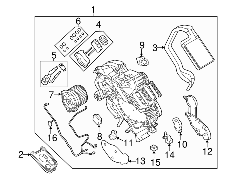 Range Rover Sport AUXILIARY AC & HEATER UNIT