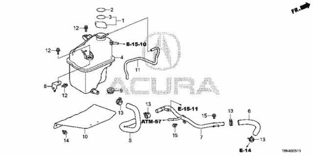 Expansion Tank for 2018 Acura NSX #0
