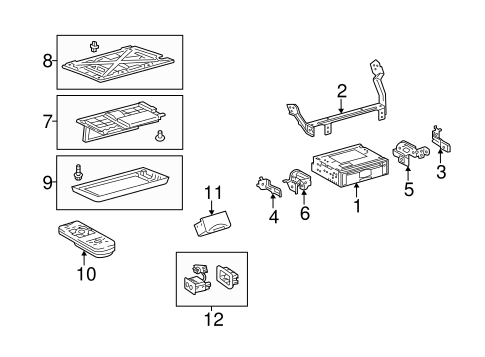 ELECTRICAL/ENTERTAINMENT SYSTEM COMPONENTS for 2013 Toyota Sienna #1