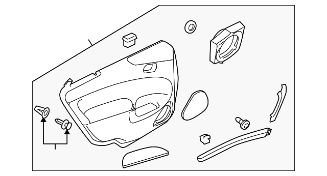 12756581 Деталь DOOR TRIM PANEL, RIGHT