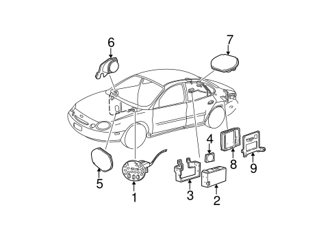 Body/Sound System for 2001 Ford Taurus #1