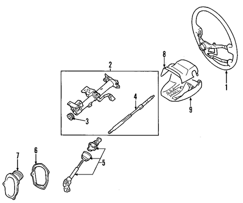 STEERING/STEERING WHEEL for 2006 Toyota Highlander #1