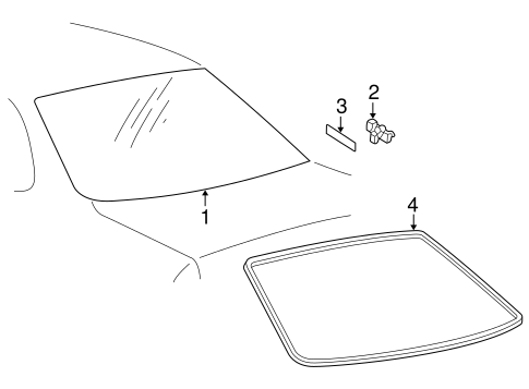BODY/REVEAL MOLDINGS for 2000 Toyota Avalon #2