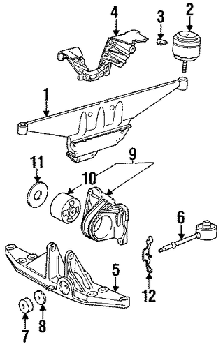911 ENGINE & TRANS MOUNTING