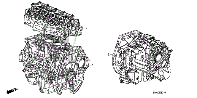 ENGINE/ENGINE ASSY. - TRANSMISSION ASSY. (1.8L) for 2010 Honda CIVIC SEDAN #1