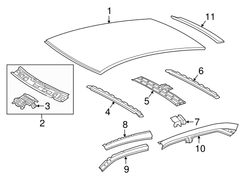 BODY/ROOF & COMPONENTS for 2016 Toyota Camry #2