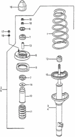 Cap, Rear Shock Absorber Cap, Rear Shock Absorber