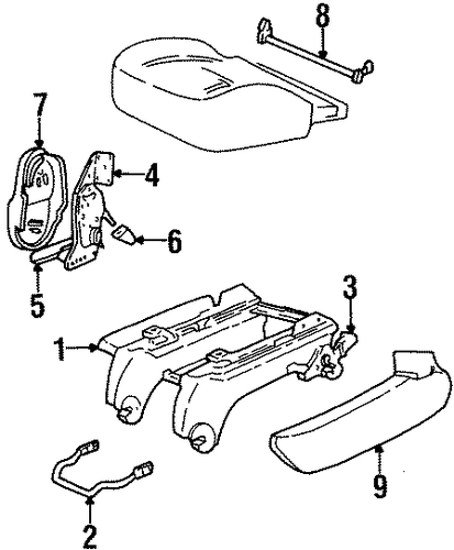Windstar REAR SEAT COMPONENTS