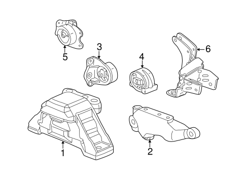 Vue ENGINE & TRANS MOUNTING