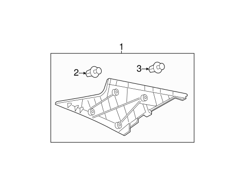 BODY/INTERIOR TRIM - QUARTER PANELS for 2007 Toyota Camry #1