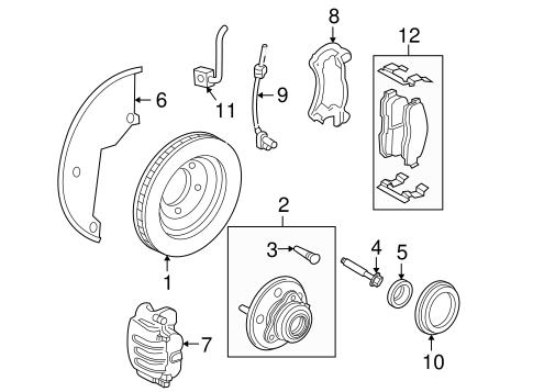 Brakes/Front Brakes for 2010 Ford Explorer #1