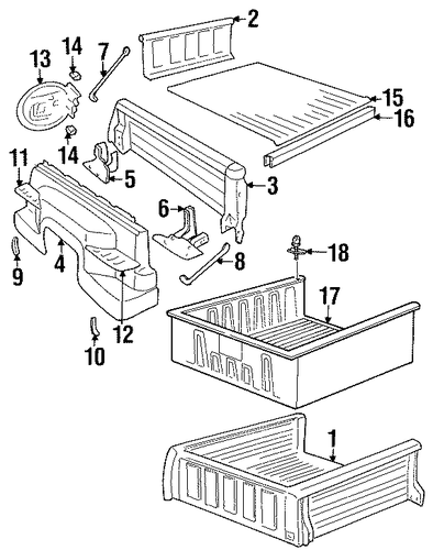 K3500 Pickup BOX ASSEMBLY 2