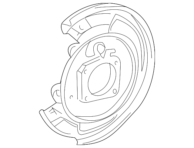 19184536 Деталь BACKING PLATE, RIGHT
