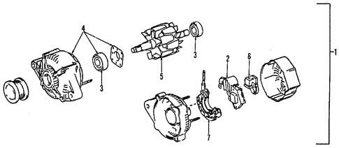 Alternator for 2002 Lexus ES300 #1
