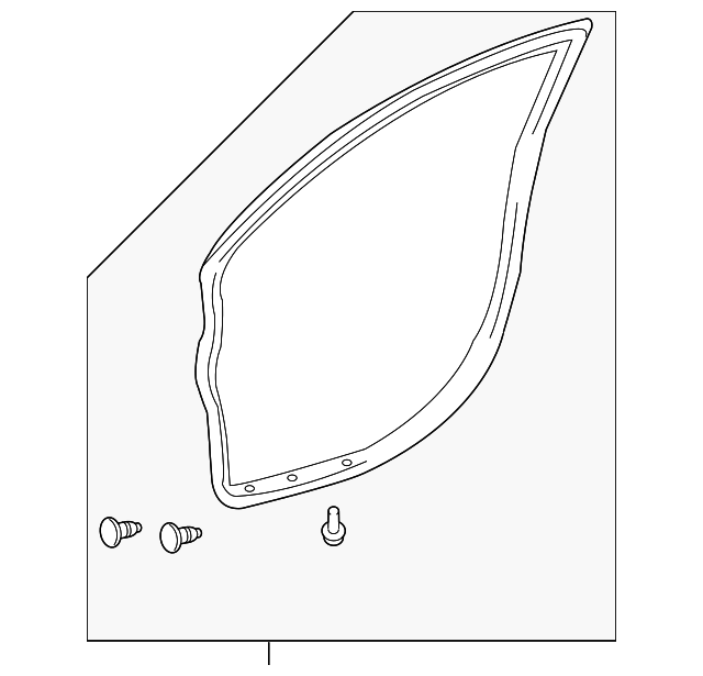 19184152 Деталь DOOR W'STRIP, LEFT