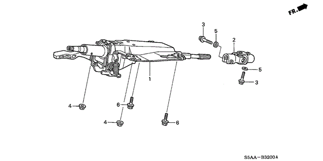 CHASSIS/STEERING COLUMN for 2004 Honda CIVIC SEDAN #1